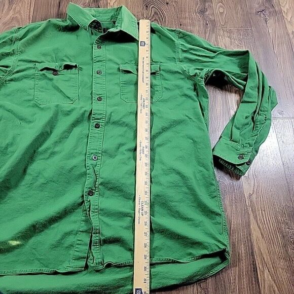Red Head Shirt Mens XLT Green Button Up Outdoor Long Sleeve Hiking Hunting Read* - Picture 3 of 7